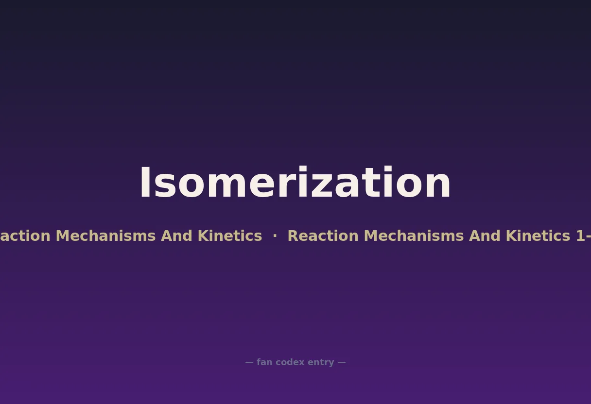 Isomerization