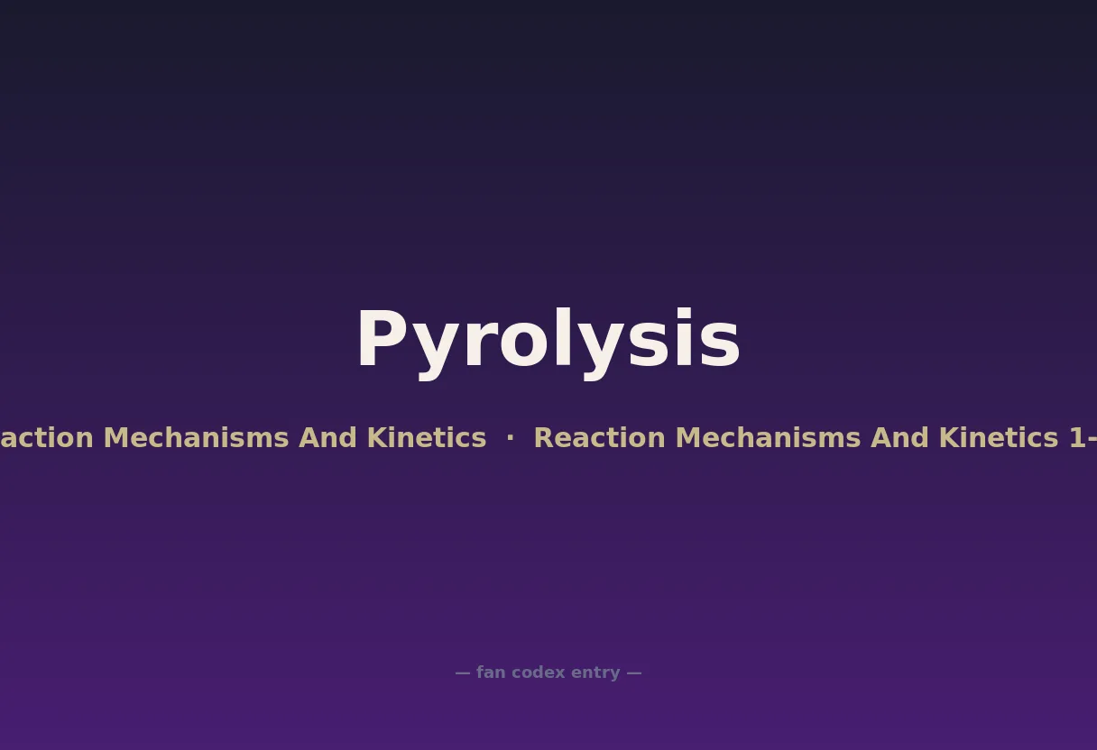 Pyrolysis