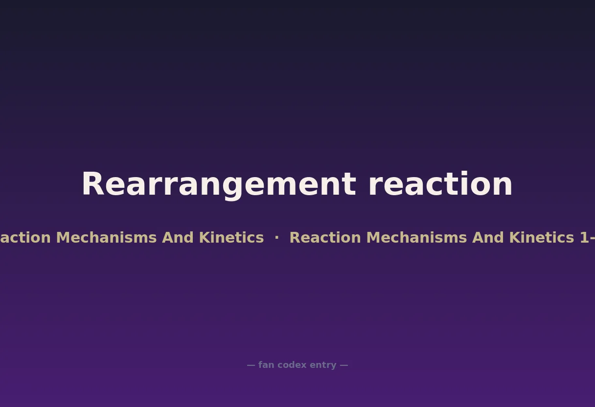 Rearrangement reaction