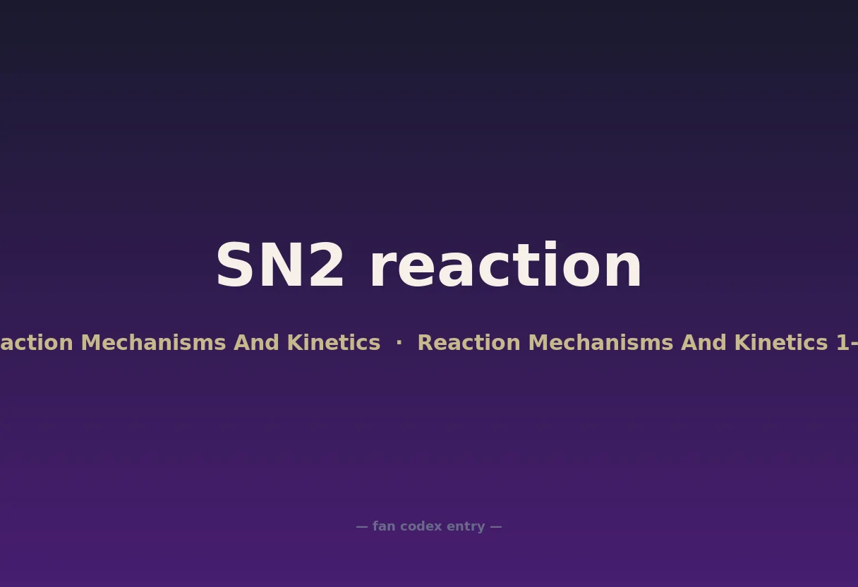 SN2 reaction