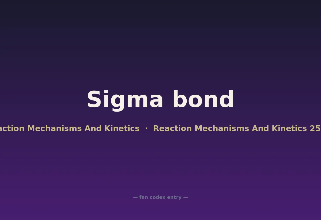 Sigma bond