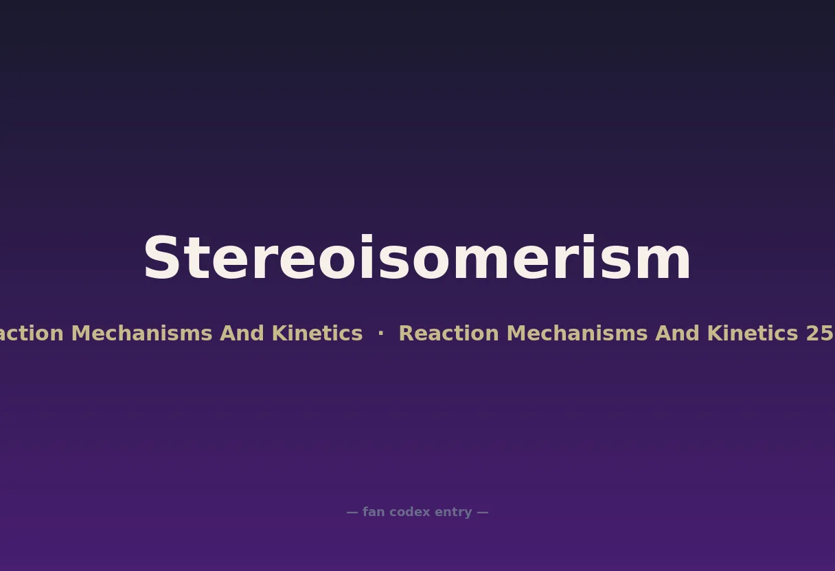 Stereoisomerism