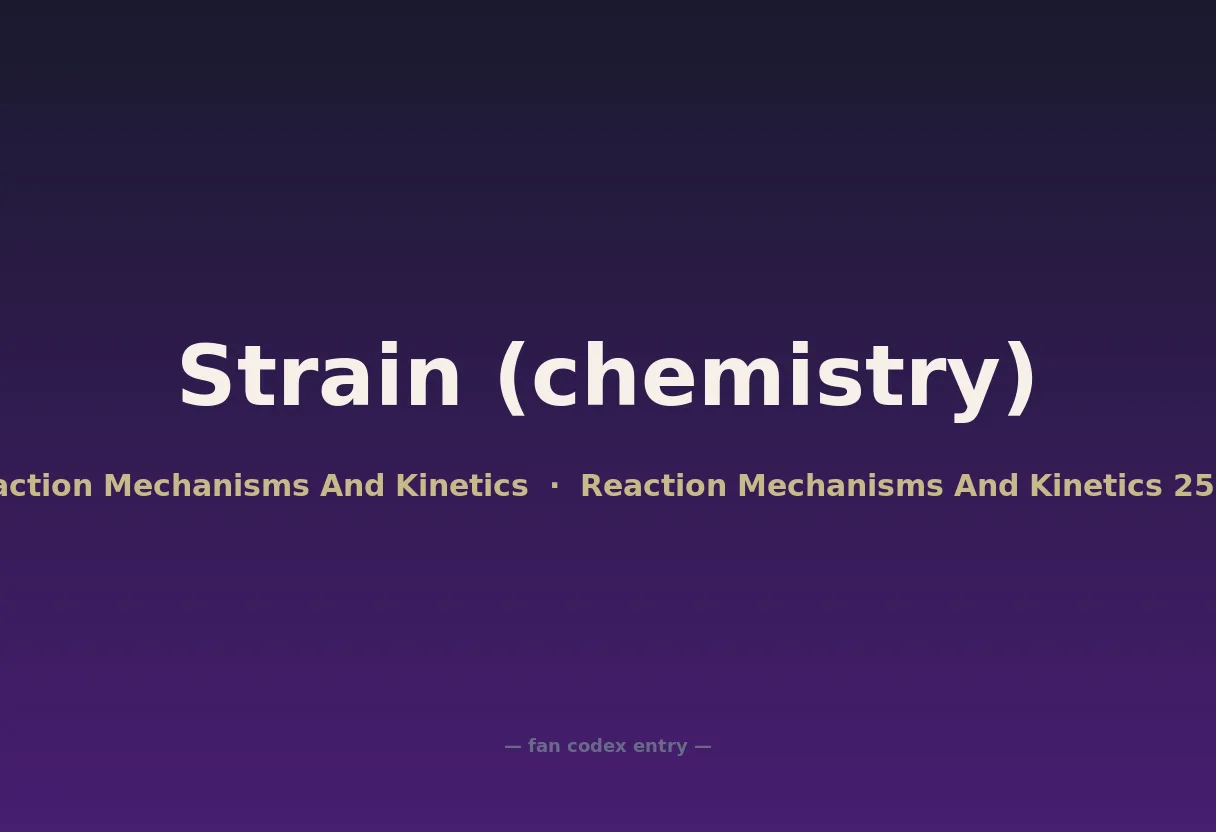 Strain (chemistry)