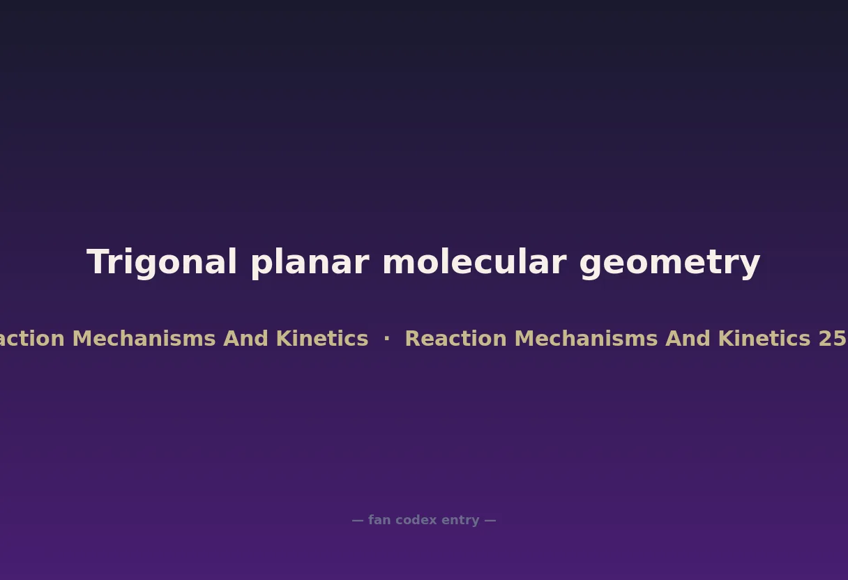 Trigonal planar molecular geometry